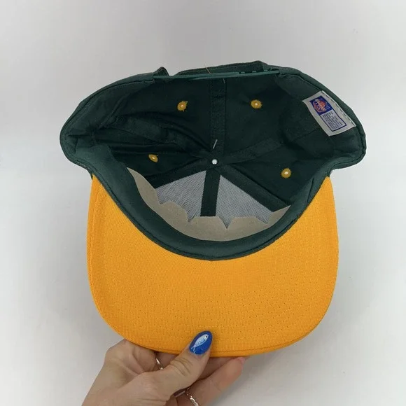 Vintage Green Bay Packers Hat Cap Snap Back NFL Football Game Day Mens 90s
